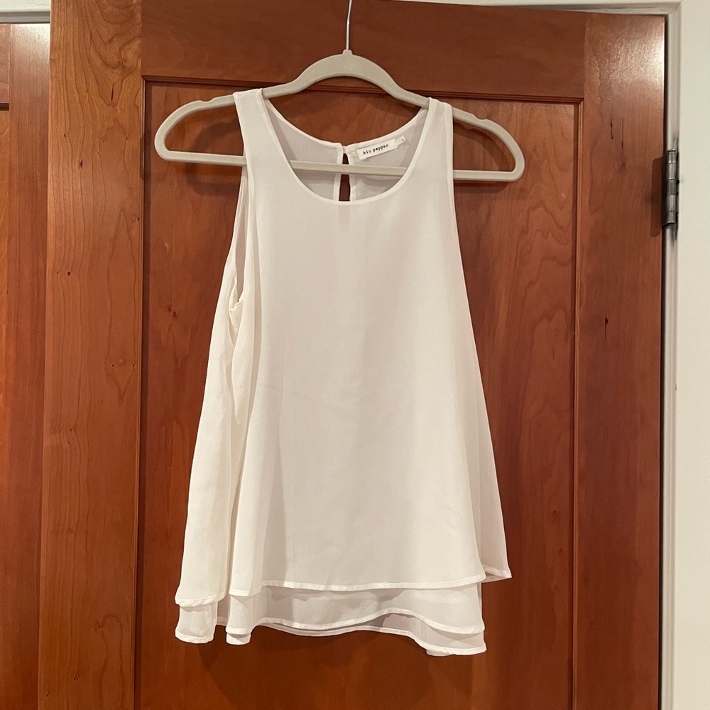White tank top